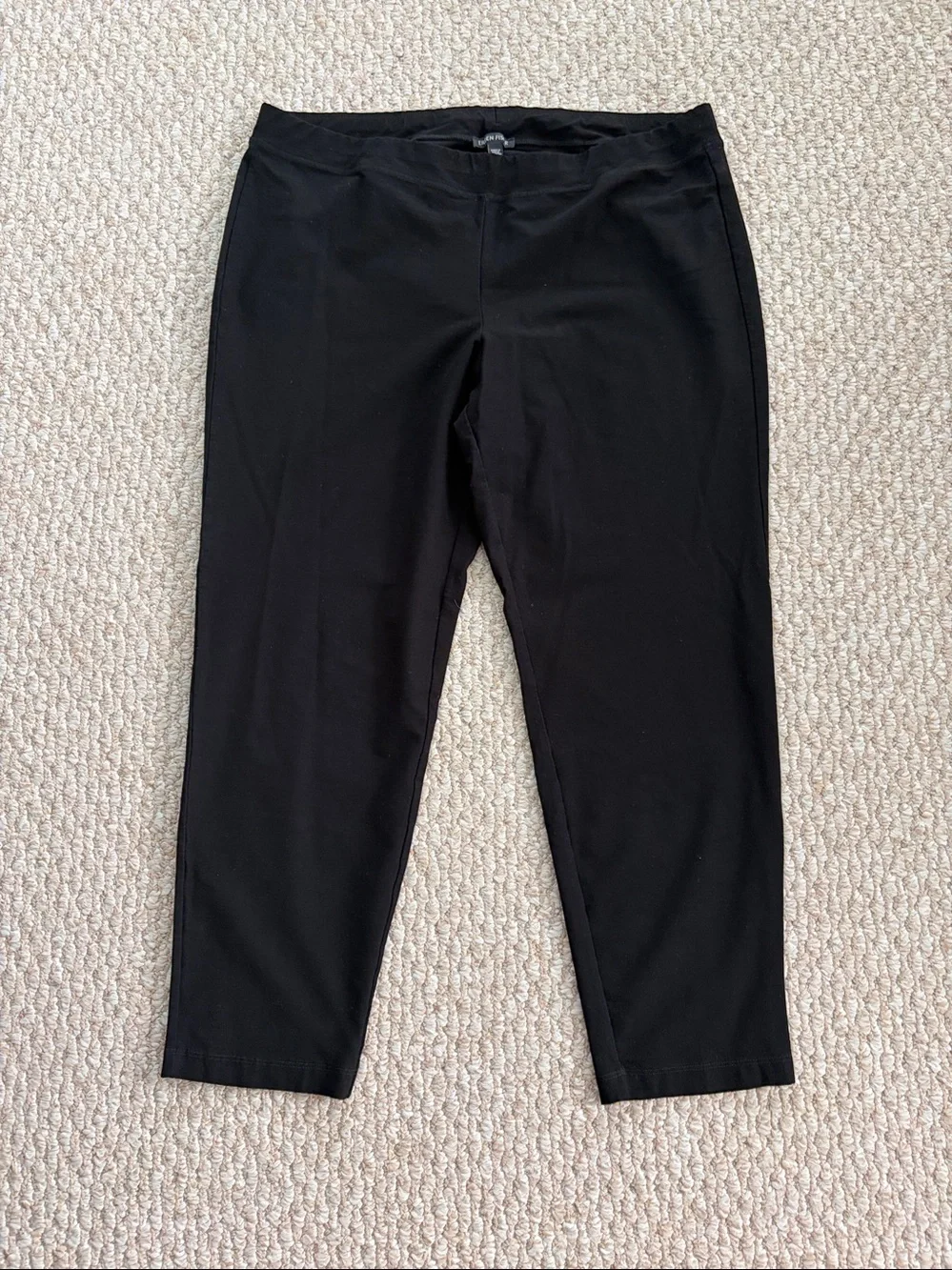 Eileen Fisher Stretch Crepe Tapered Ankle Pant